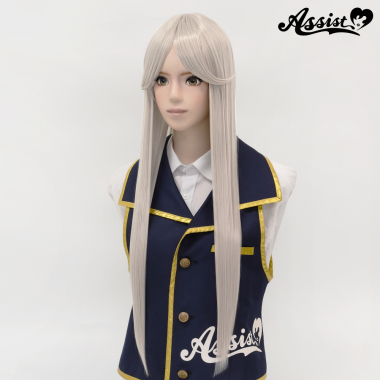 ロング　つむじ*型　アッシュグレー　NAG-150