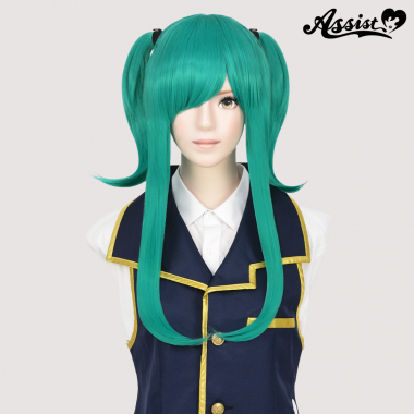 ツインテールウィッグ　ターコイズ　NHM-25