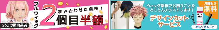 ウィッグ4シリーズ2個目半額