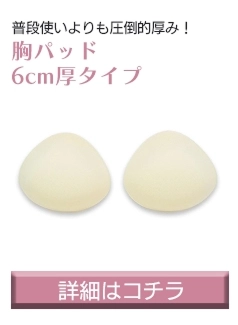 胸パッド 6cm厚タイプ 詳細はコチラ