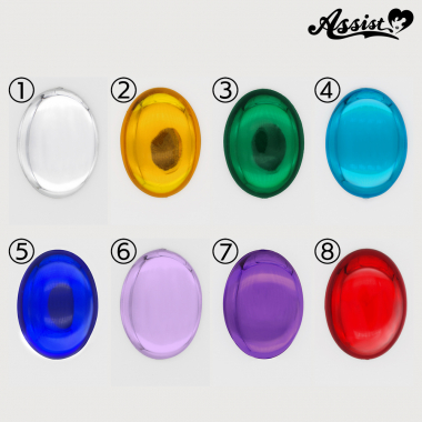 クリスタルパーツ　楕円型　4cm　1個　タイプA