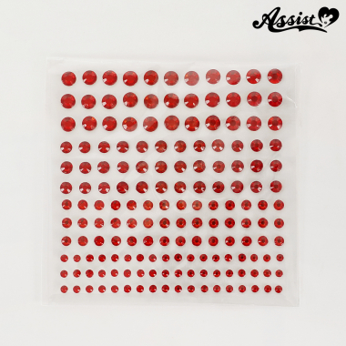 貼るピアス 1シート レッド