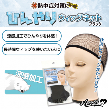 ひんやりウィッグネット(網タイプ)