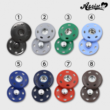 【在庫限り】カラースナップボタン　2.3cm　1個