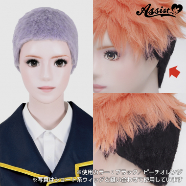 刈り上げウィッグ　パープルシルバー　NPS-144