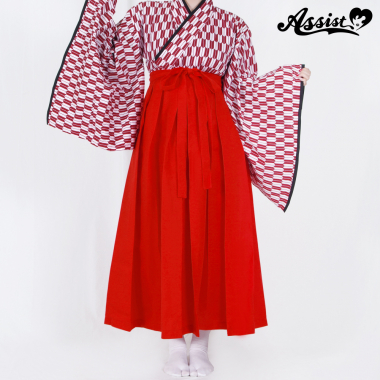 カラー袴 (女性仕様) レッド