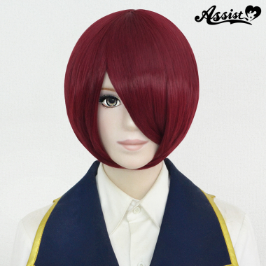 ショートボブ改 ワインレッド 118