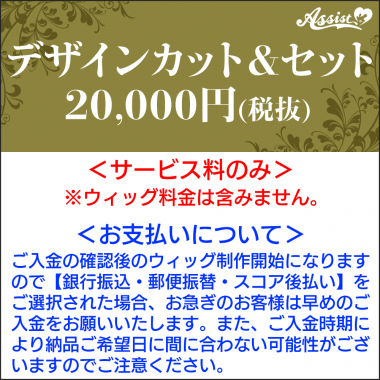 デザインカット&セット　20,000円(税抜)