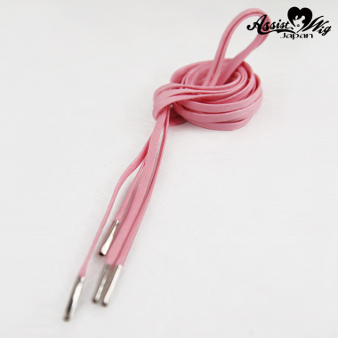 靴紐　120cm　5mm幅　(平紐)　ピンク