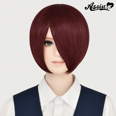 ショートボブ改　レンガレッド　282