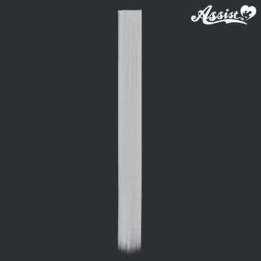 120cmウィッグパーツ 1本入り ホワイトシルバー 60