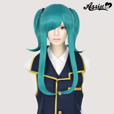 ツインテールウィッグ　ターコイズ　NHM-25