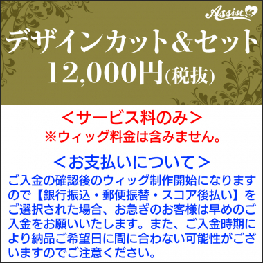 デザインカット&セット　12,000円(税抜)