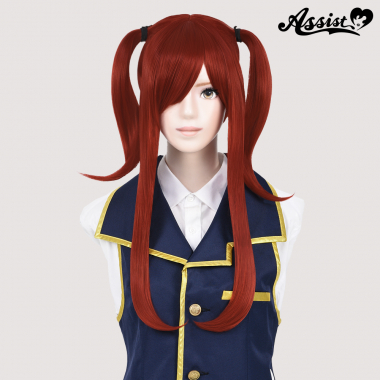 ツインテールウィッグ　レッドオレンジ　NOR-33