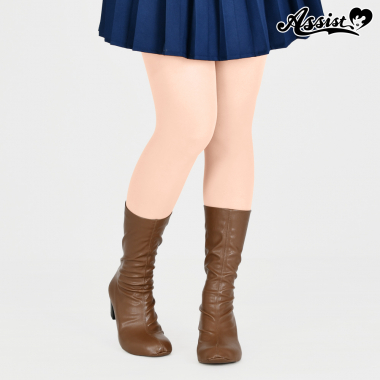 ブーツカバー　ショート　ダークブラウン