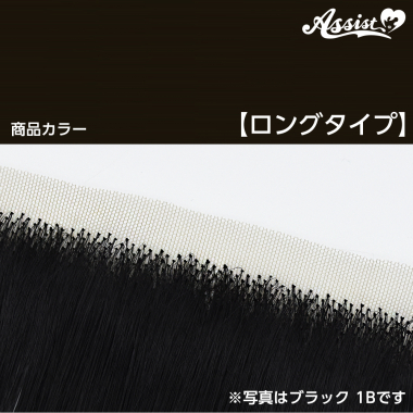 生え際パーツ　ロングタイプ　スクールブラック　NSCB-94