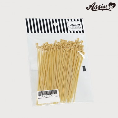 結束バンド　90本入り　ライトイエロー