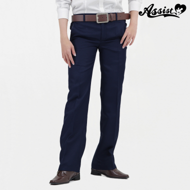 カラースラックス　ネイビー