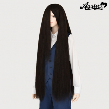 スーパーロング　ワッフル加工風　ビターブラウン　4