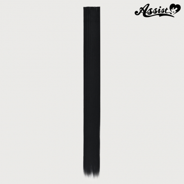 120cmウィッグパーツ　1本入り　ブラック　1B