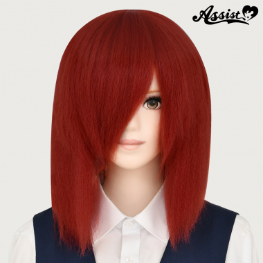 ナチュラルレイヤー　ワッフル加工風　レッドオレンジ　NOR-33