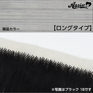 生え際パーツ　ロングタイプ　ハーフシルバー　NSD-71