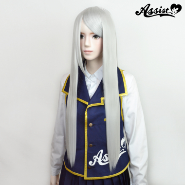 透けないヘアー ホワイトシルバー 60