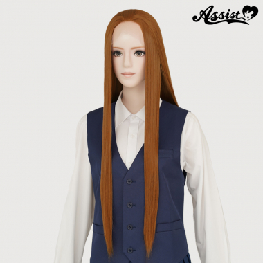 オールバックロング　キャラメルブラウン　30