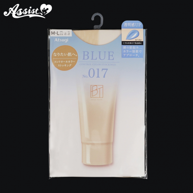 コントロールカラーストッキング　ブルー