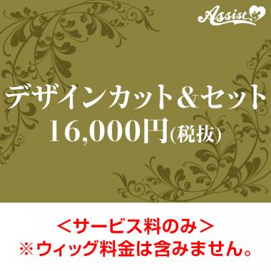 デザインカット&セット 16,000円(税抜)