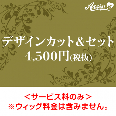 デザインカット&セット 4,500円(税抜)