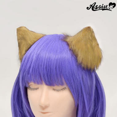 形が変わる獣耳 2個入り ライトブラウン