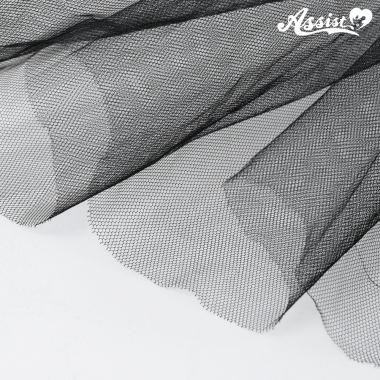 ハードチュール　130cm巾×100cm　ブラック