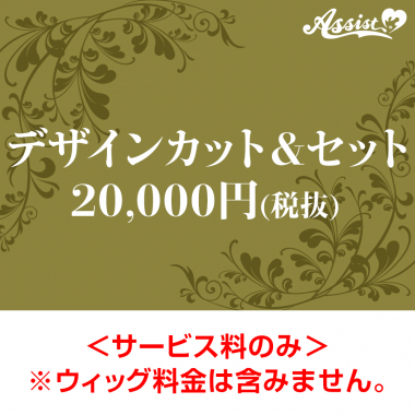 デザインカット&セット　20,000円(税抜)