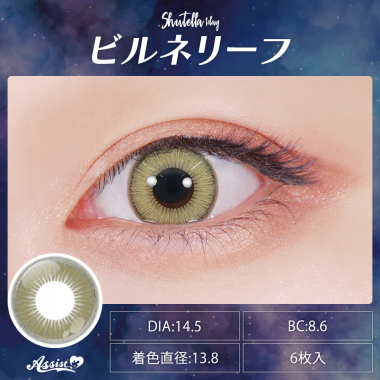 Assist ChouChou Shutella 1Day　ビルネリーフ 度あり(-8.00)