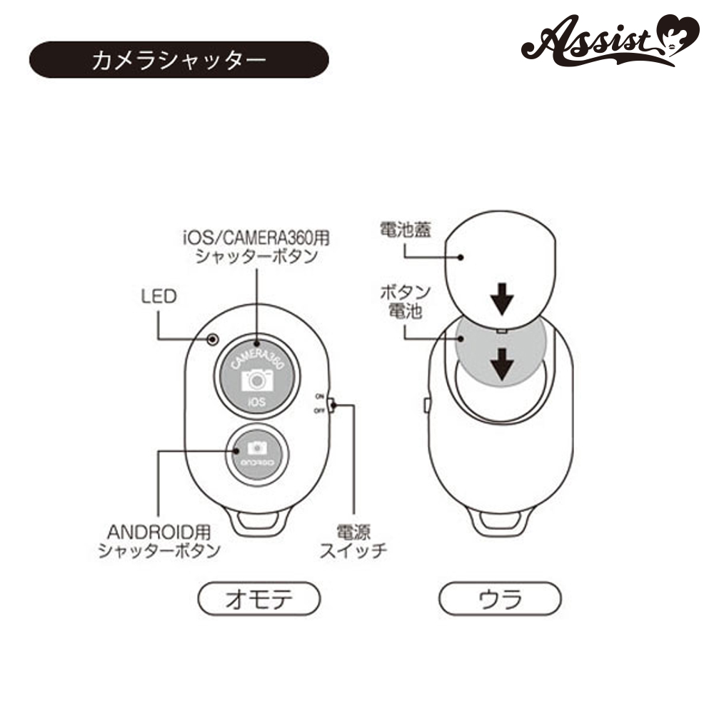 リモコンシャッター 自撮り専用リモコン コスプレウィッグ総合専門店 アシストウィッグ オンラインショップ リモコンシャッター 自撮り専用リモコン コスプレウィッグ総合専門店 アシストウィッグ オンラインショップ