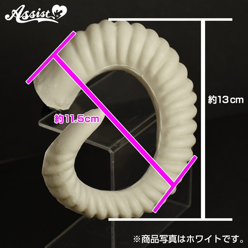 コスプレ雑貨 羊角 ホワイト クリップタイプ ― コスプレウィッグ