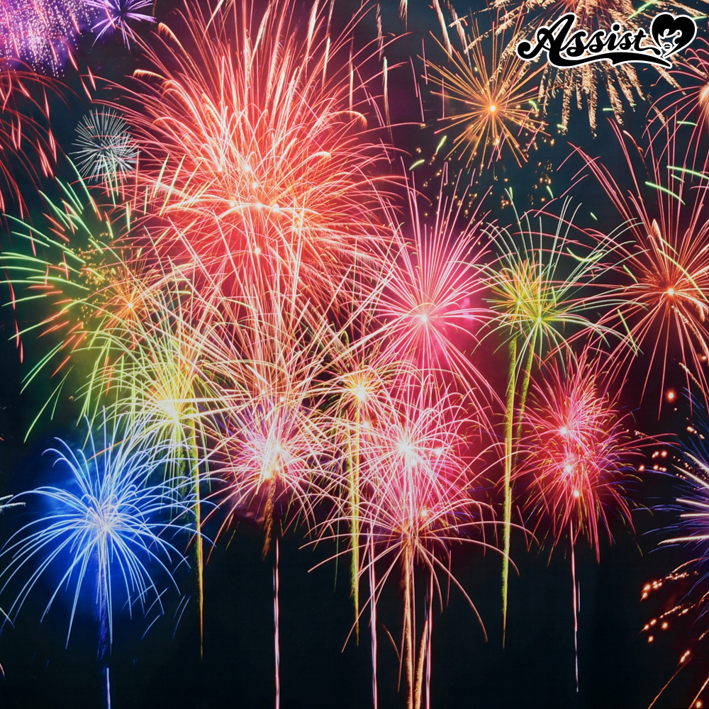 ★期間限定セール★ 背景布88 花火■