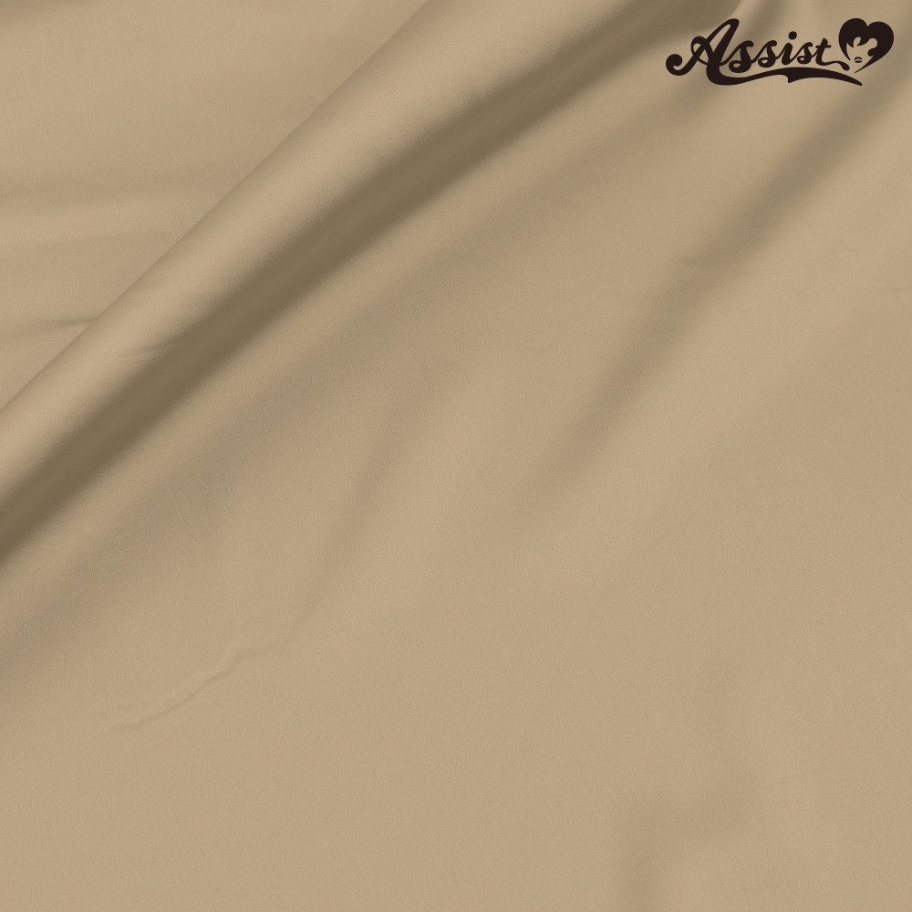 【SALE】　1wayストレッチサテン　125cm巾×50cm　ブラウン系　No.20
