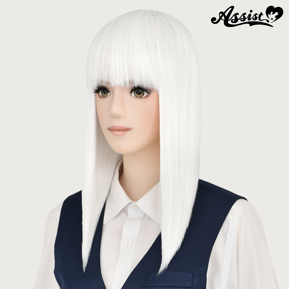 コスプレ用ウィッグ ピュアミディアム グレー01 ― コスプレ