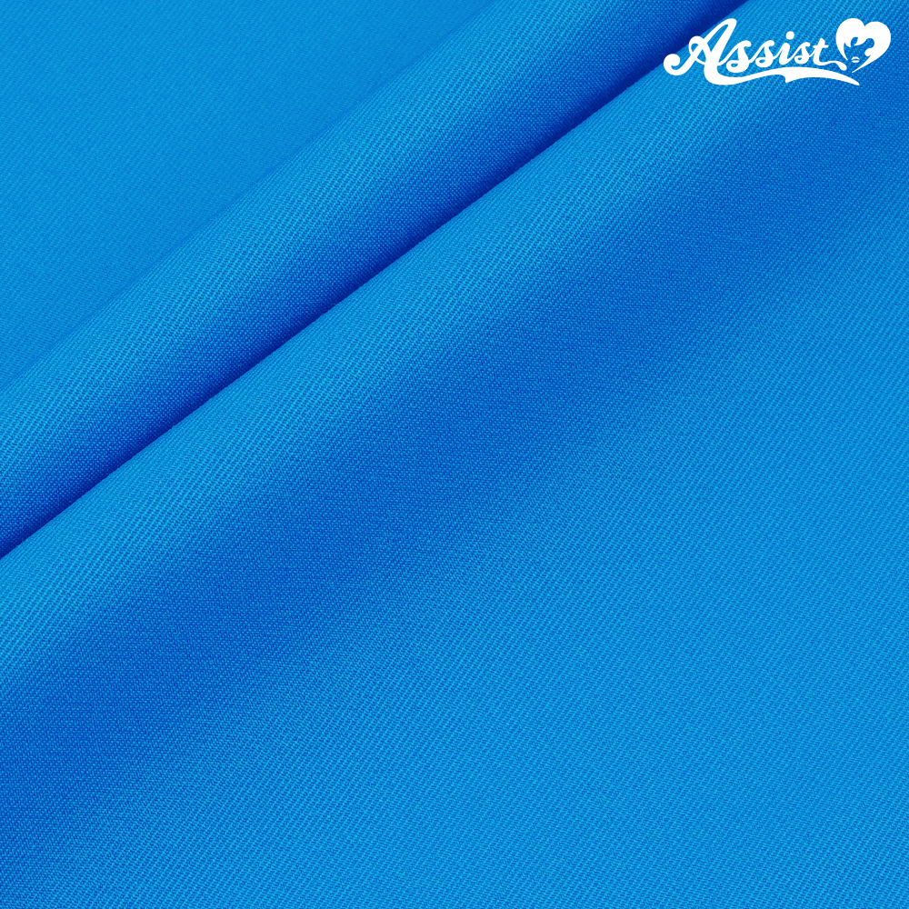 【SALE】　ポリエステルギャバ　150cm巾×50cm　ブルー系　No.58