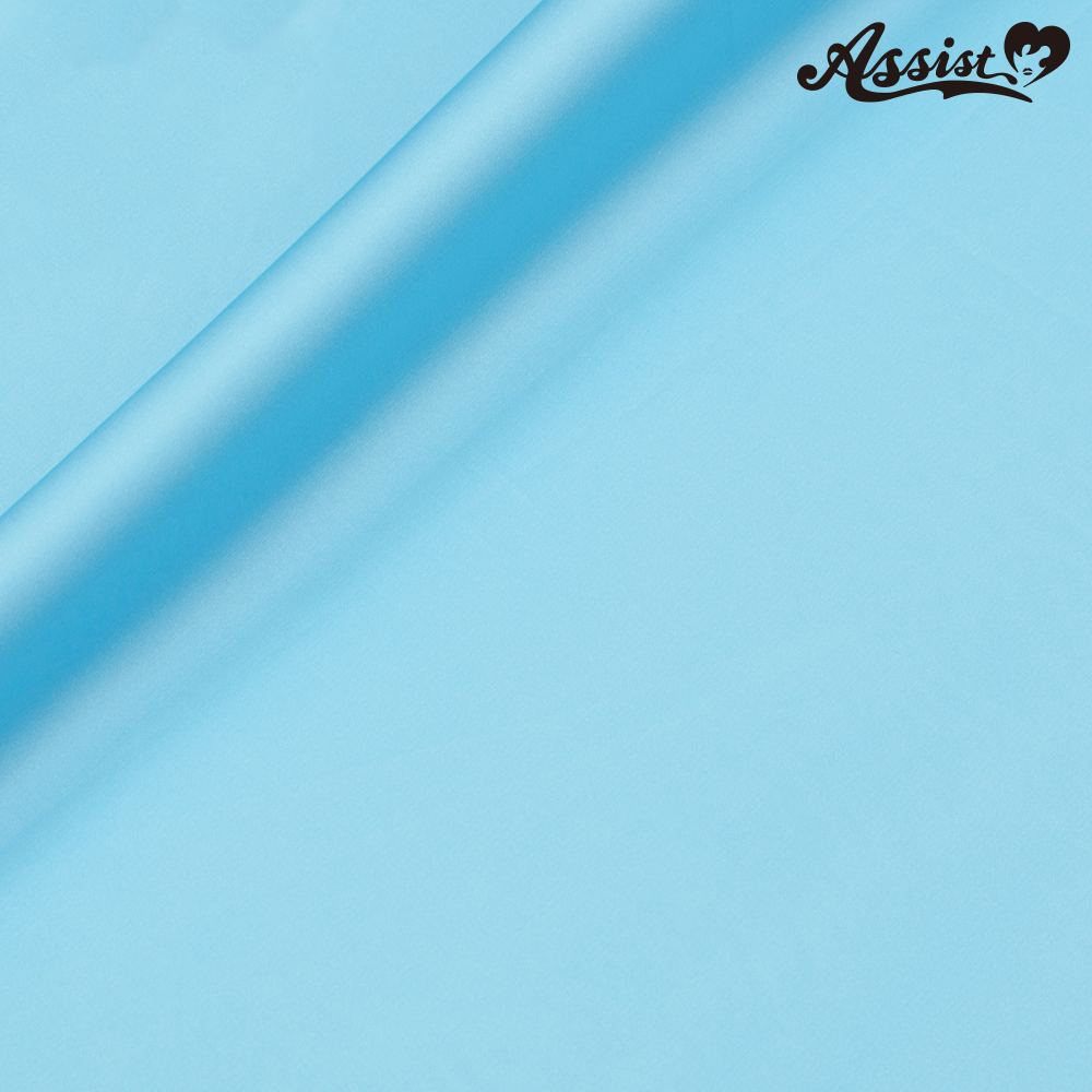 【SALE】　1wayストレッチサテン　125cm巾×50cm　ブルー系　No.52