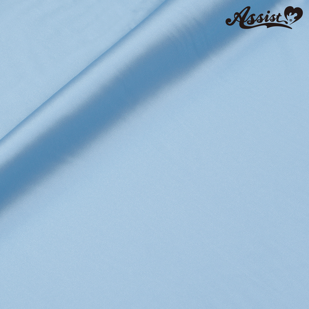 【SALE】　1wayストレッチサテン　125cm巾×50cm　ブルー系　No.51