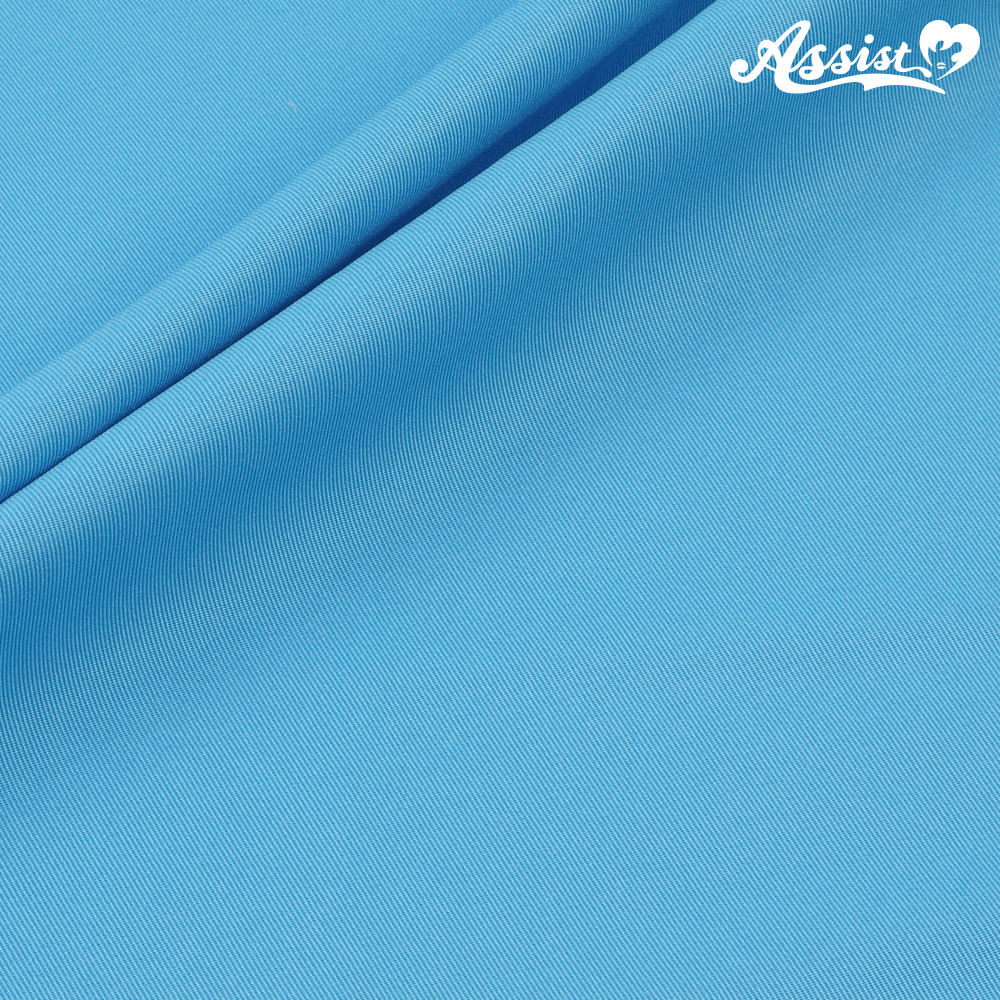 【SALE】　ポリエステルギャバ　150cm巾×50cm　ブルー系　No.54
