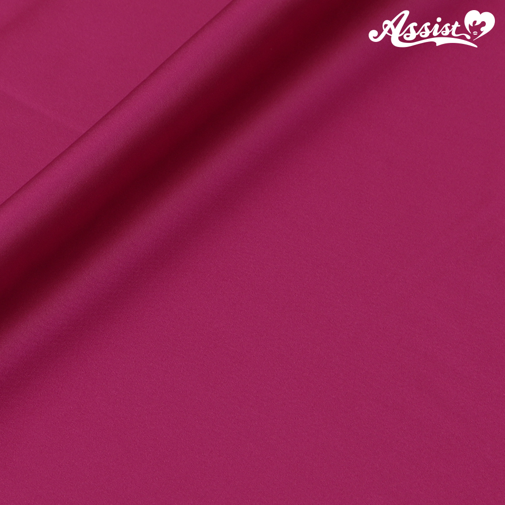 【SALE】　1wayストレッチサテン　125cm巾×50cm　ピンク・レッド系　No.39